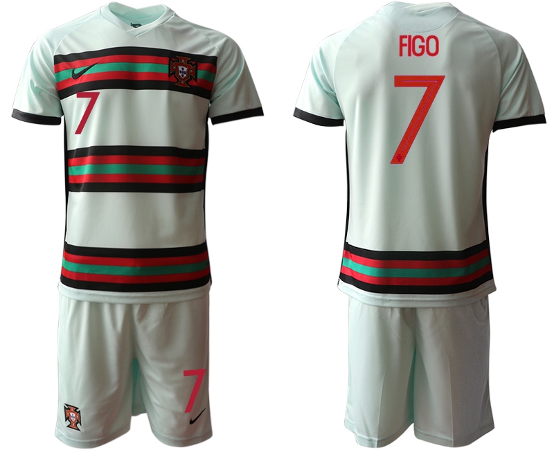 Men 2021 European Cup Portugal away grey #7 Soccer Jersey3->portugal jersey->Soccer Country Jersey